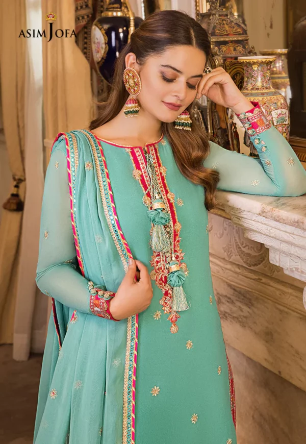 Maahru & Noorie Embroidered Eid Collection - Asim Jofa - Image 3