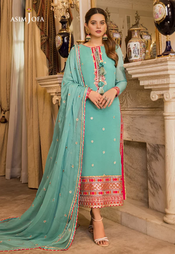 Maahru & Noorie Embroidered Eid Collection - Asim Jofa